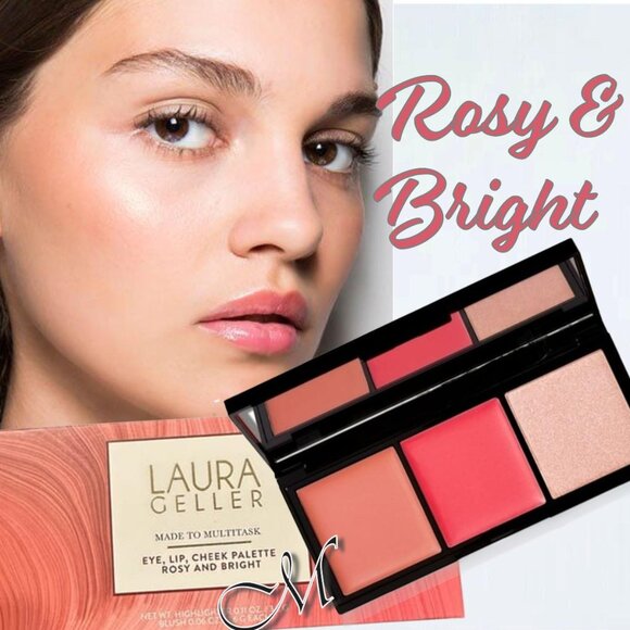 Laura Geller Made to Multitask Eye/Lip/Cheek Palette* Rosy and Bright NIB - Picture 1 of 10
